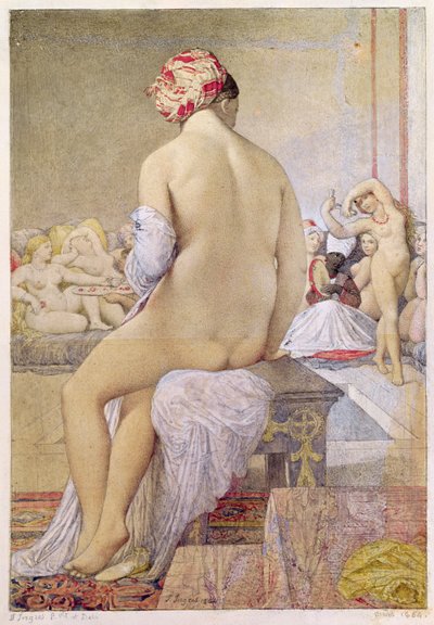 Odalisque or the Small Bather, 1864 by Jean Auguste Dominique Ingres